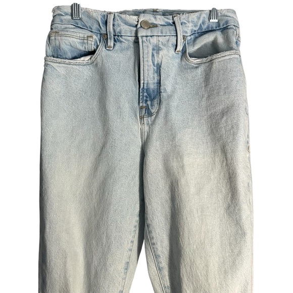 Good American Distressed Bootcut Split Hem Jeans Sz 2/26 - Picture 5 of 16